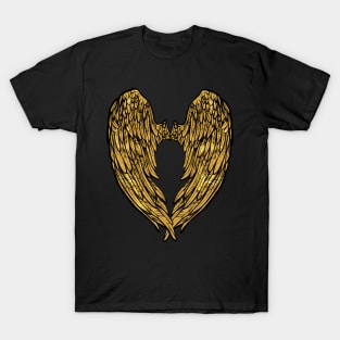 Angels Wings gold print T-Shirt, Phone Case and Others T-Shirt